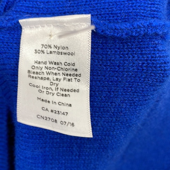 Talbots Wool Blend sweater women Medium long sleeve pullover button shoulder top - Picture 7 of 8